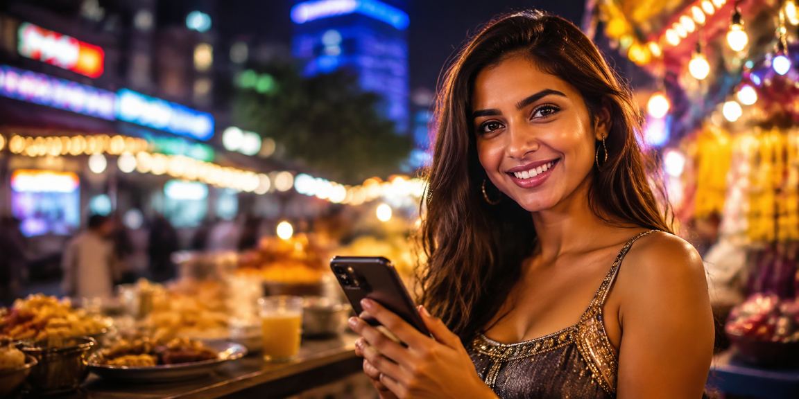 Night market with sports betting theme in India